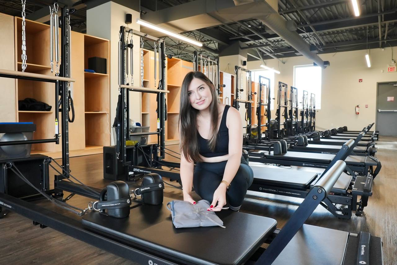 Model with Reform Wear product